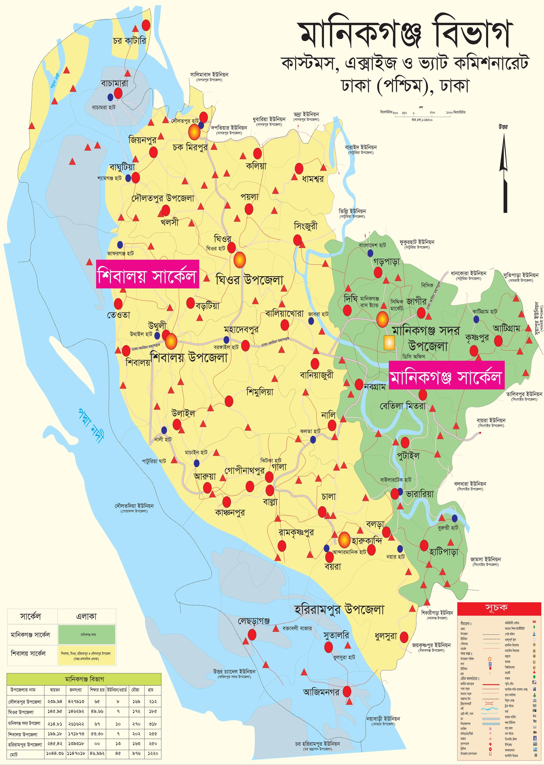 কাস্টমস, এক্সাইজ ও ভ্যাট বিভাগ, মানিকগঞ্জ